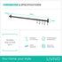 79cm Wall Mounted Rail - Black